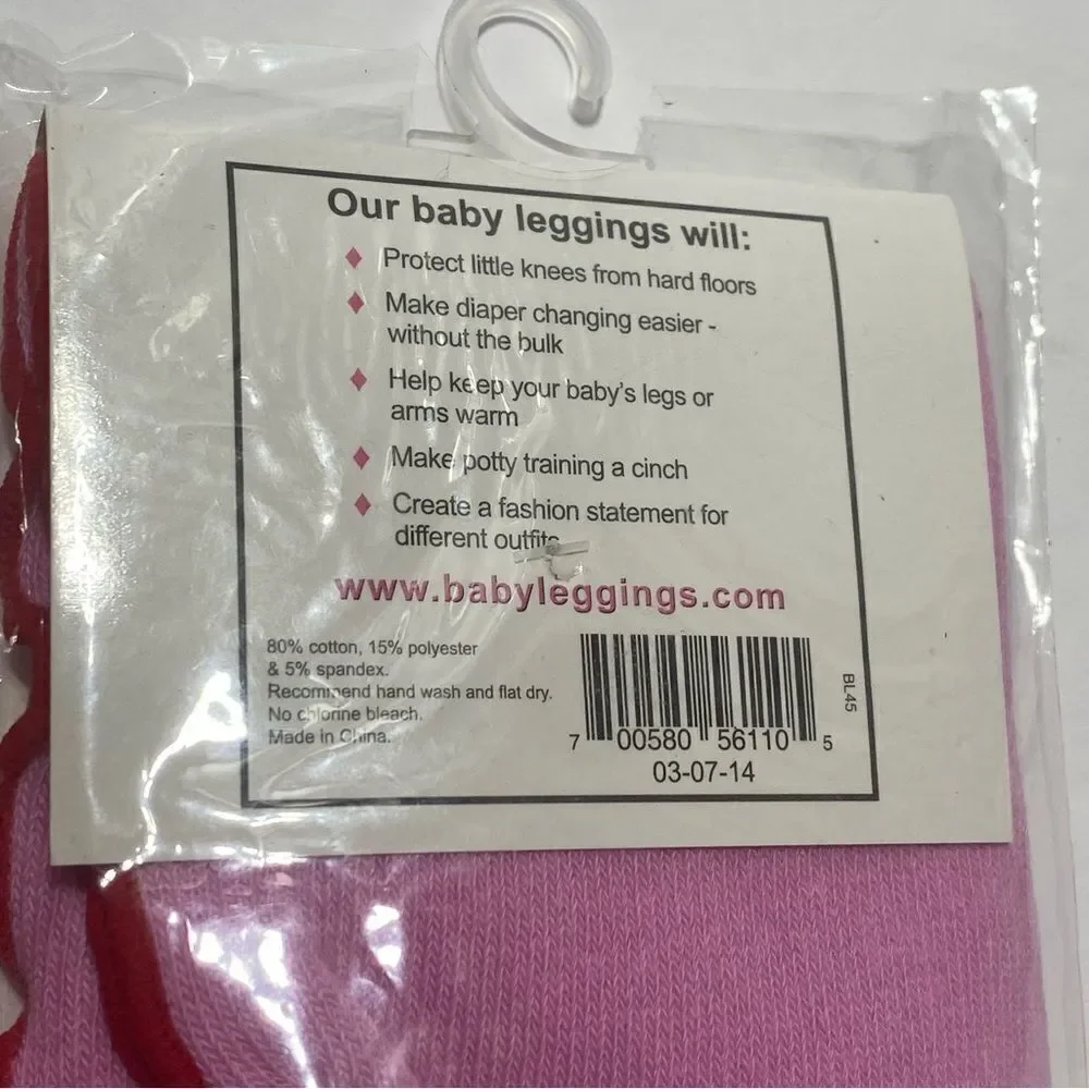 Baby Leggings BL Brand Pink Leggings For Babies 2 Pair Sealed